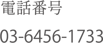 電話番号：03-6456-1733